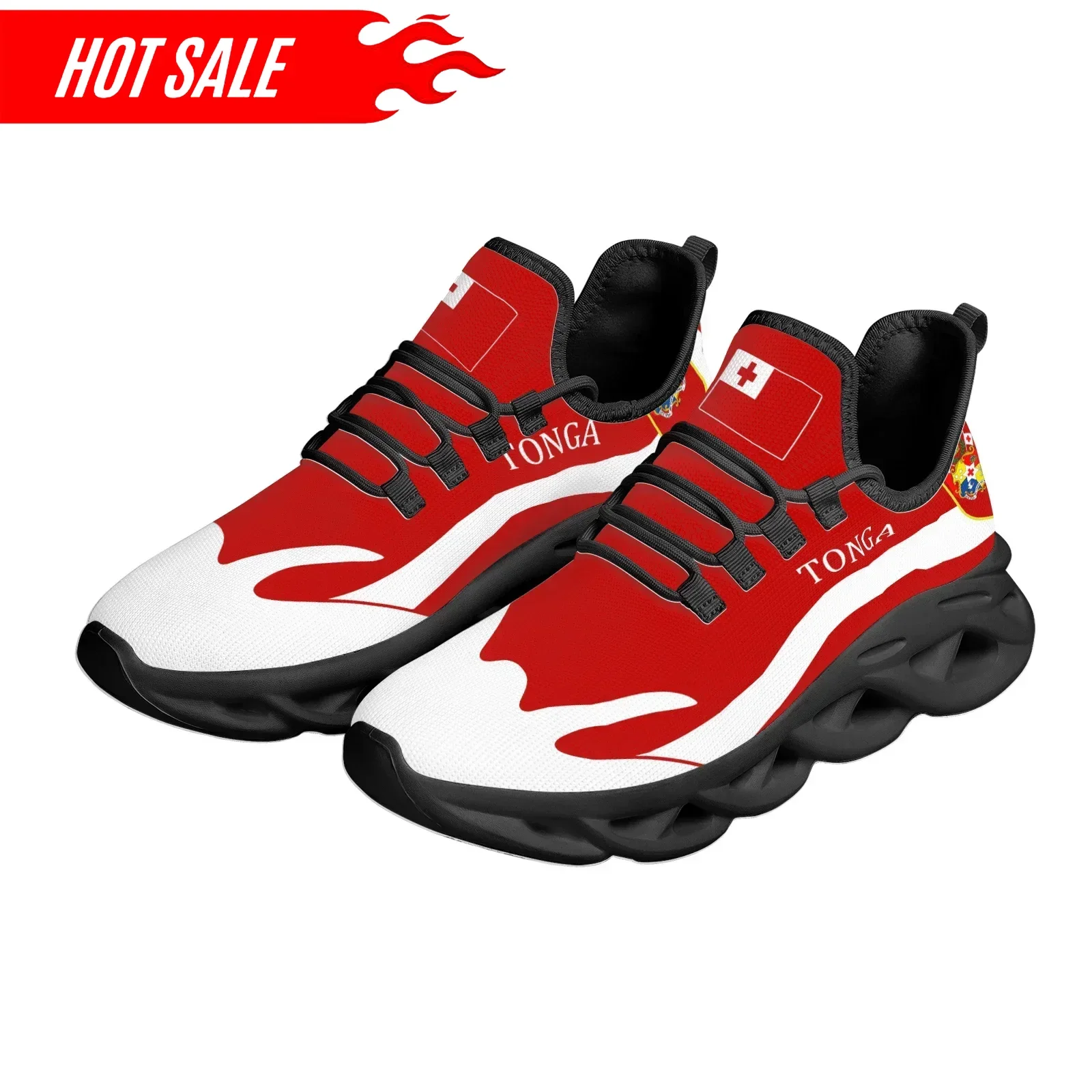 Men Shoes Red Bottom - 빨간색 트렌디 통가 국기 디자인 국가