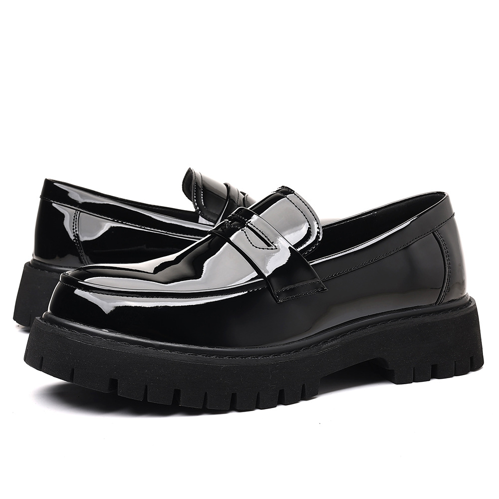 Men'S Shoes Temu - 새로운 남성 로퍼 슬립온 PU 가죽