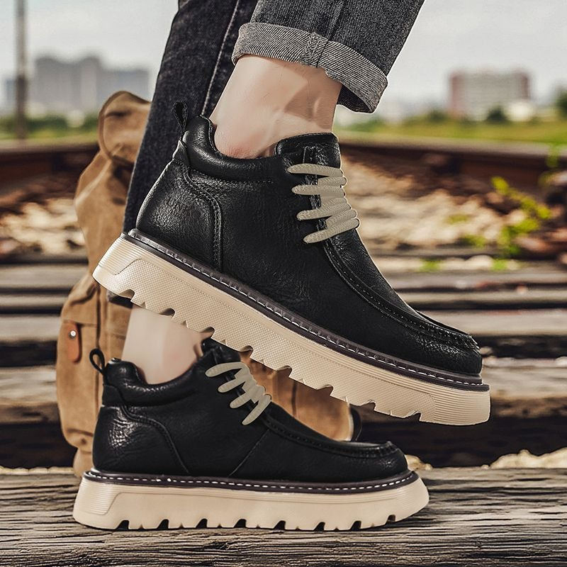 Men'S Shoes Increase Height - 남성 겨울 첼시 부츠 영국 스타일