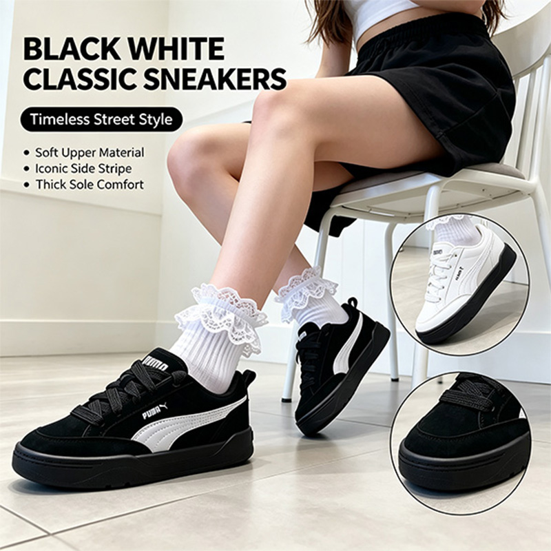 Men'S Shoes Puma Sports - 남성 푸마 401606-15 블랙 화이트 스웨이드