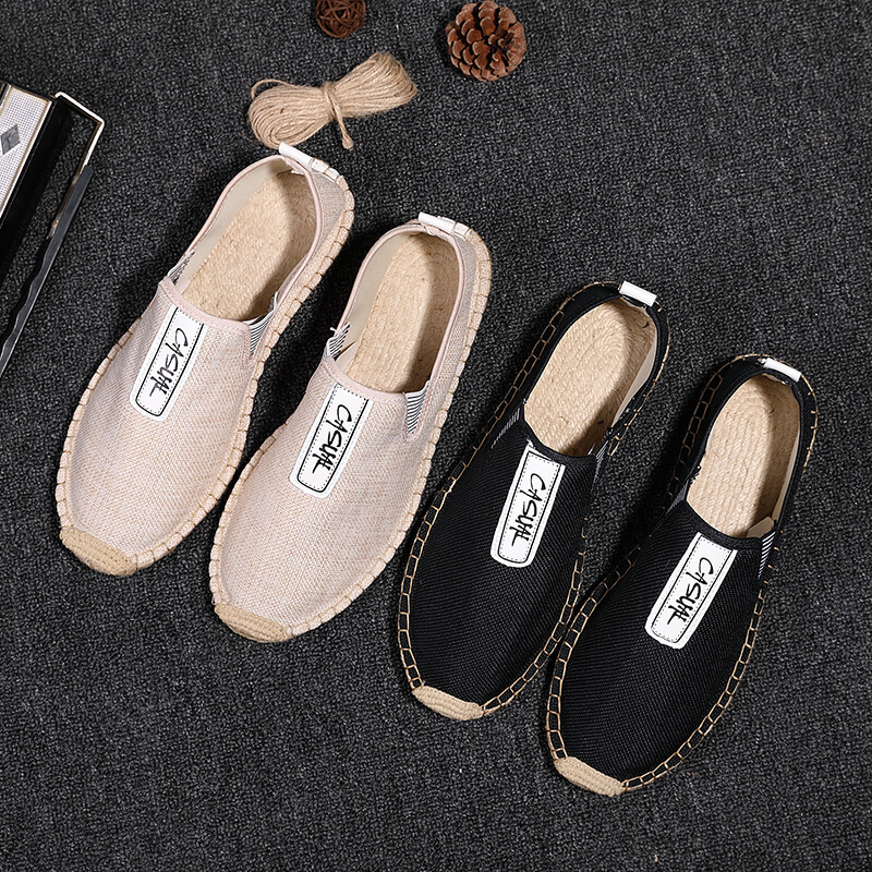 Men Shoes Loafers - 린넨 남성 캐주얼 슈즈 로퍼 남성