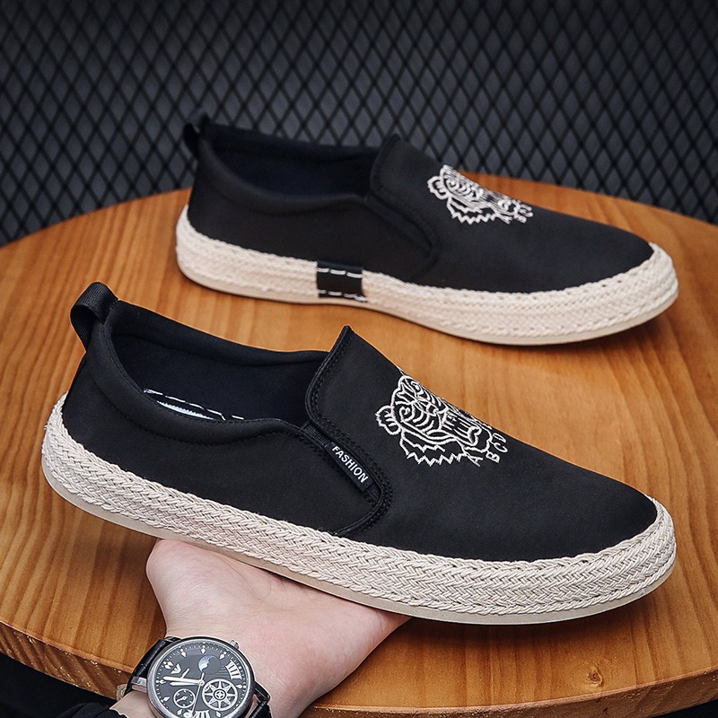 남성용 블랙 통기성 신발 럭셔리 로퍼 Espadrill - Men Shoes Loafers 리뷰 및 가격