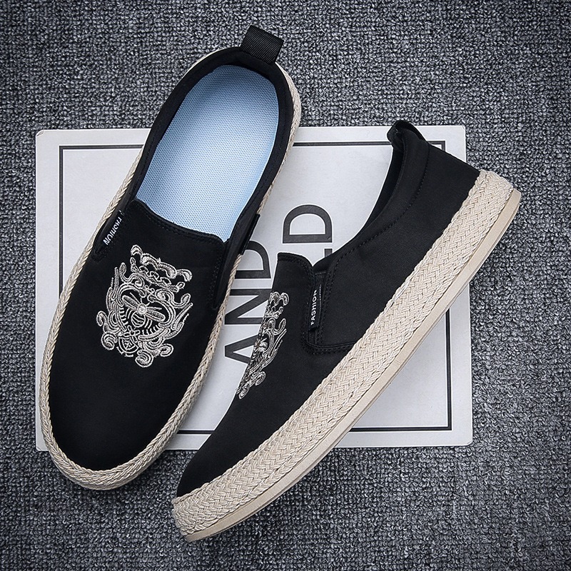 남성용 블랙 통기성 신발 럭셔리 로퍼 Espadrill - Men Shoes Loafers 리뷰 및 가격
