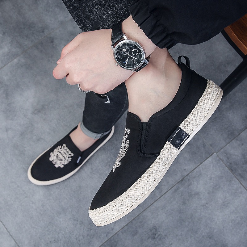 남성용 블랙 통기성 신발 럭셔리 로퍼 Espadrill - Men Shoes Loafers 리뷰 및 가격