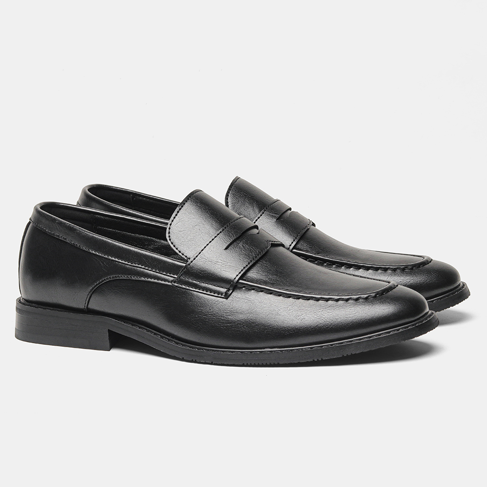 남성용 블랙 페니 로퍼 클래식 비즈니스 드레스 슈즈 슬 - Men'S Shoes Temu 리뷰 및 가격