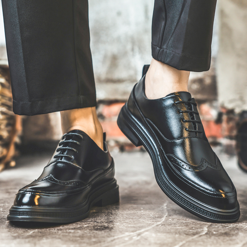 남성 키높이 가죽 구두 비즈니스 정장 레이스업 옥스퍼드 - Men Shoes Formal 리뷰 및 가격
