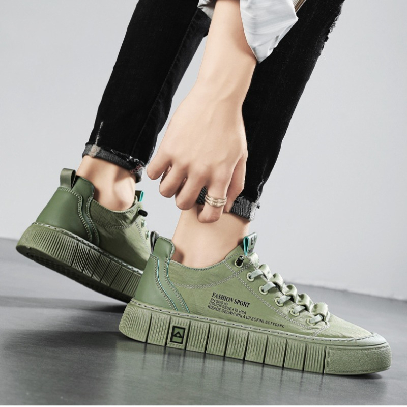 남성용 청키솔 로우탑 캔버스 스니커즈 통기성 메쉬 레이 - Men Shoes 2026 리뷰 및 가격