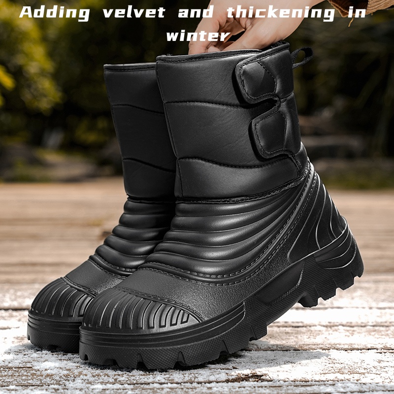 새로운 남성용 겨울 스노우 부츠 두꺼운 방수 방풍 따뜻 - Hiking Boot Waterproof 리뷰 및 가격