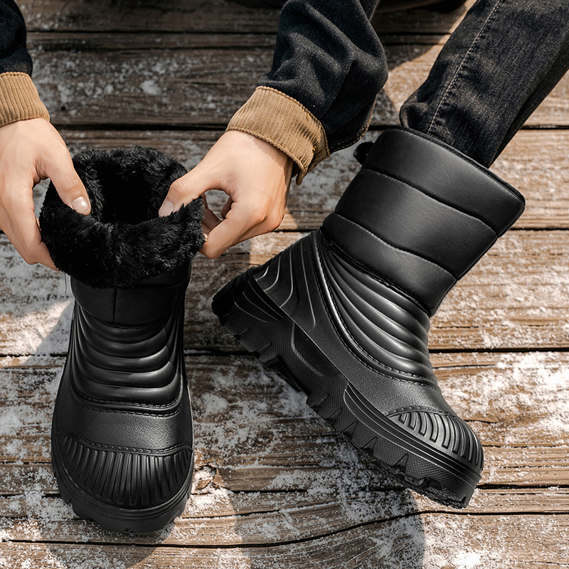 새로운 남성용 겨울 스노우 부츠 두꺼운 방수 방풍 따뜻 - Hiking Boot Waterproof 리뷰 및 가격