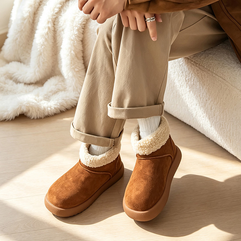 가을과 겨울용 남성용 스노우 부츠, 플리스 안감과 두꺼 - Men'S Shoes Increase Height 리뷰 및 가격
