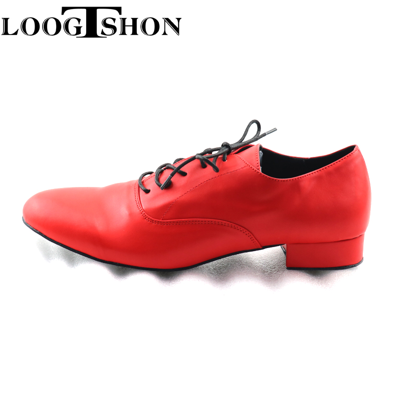 LOOGTSHON-레드 남성용 레드 가죽 볼룸 댄스 플 - Men Shoes Red Bottom 리뷰 및 가격
