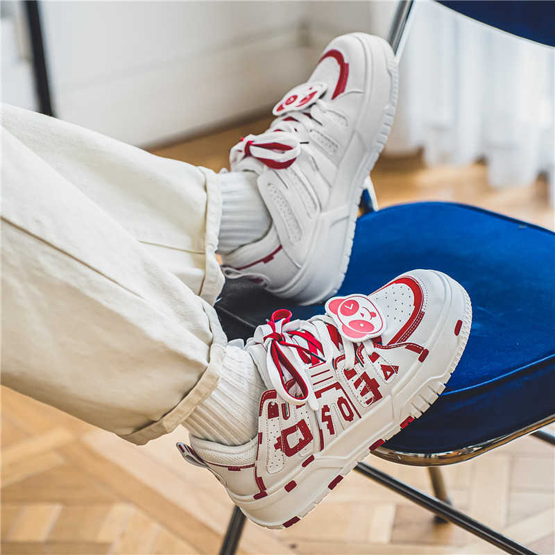 끈이 달린 플랫 솔 빅 사이즈 남성 부츠 하이 화이트  - Men'S Training Shoes 리뷰 및 가격