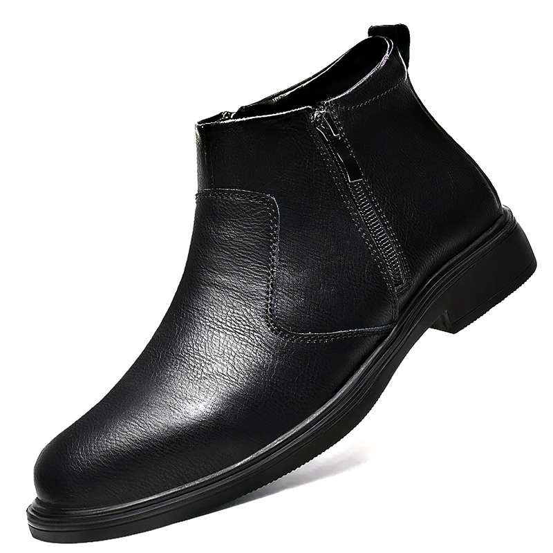남성용 가을 겨울 신상 하이탑 가죽 신발, 지퍼가 달린 - Men Shoes Formal 리뷰 및 가격
