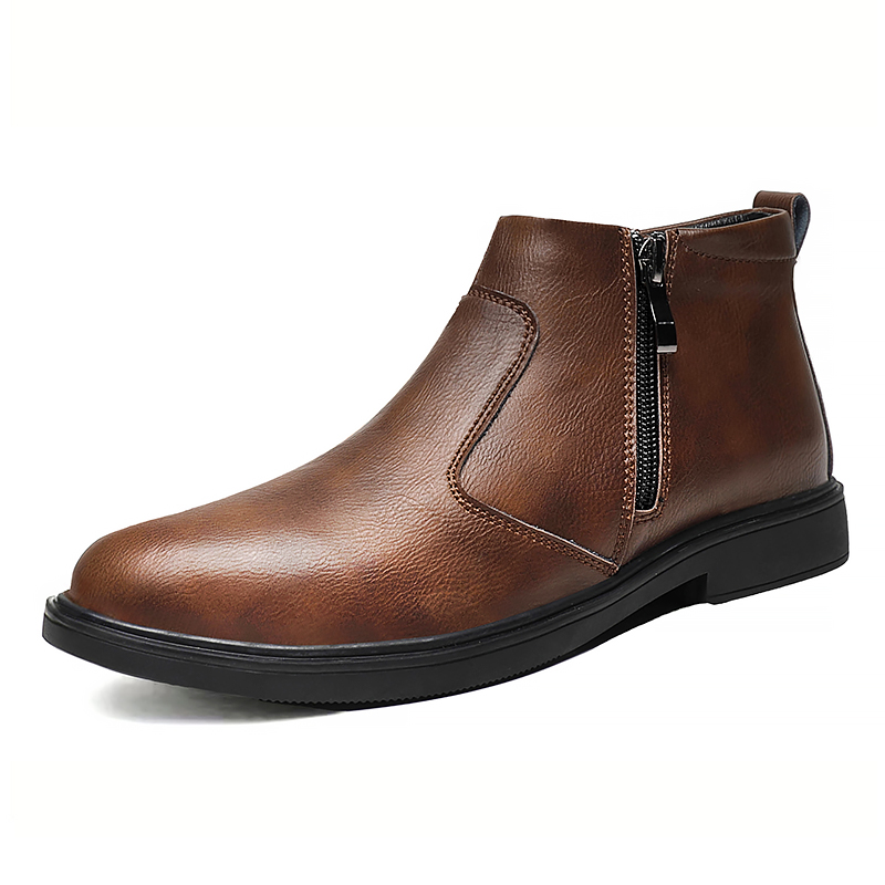 남성용 가을 겨울 신상 하이탑 가죽 신발, 지퍼가 달린 - Men Shoes Formal 리뷰 및 가격