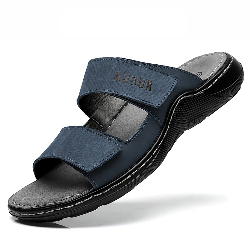첫 번째 레이어 소가죽 남성용 스포츠 샌들, 오픈 토  - Men'S Shoes Temu 리뷰 및 가격
