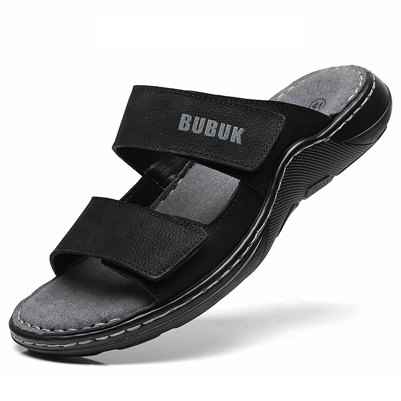 첫 번째 레이어 소가죽 남성용 스포츠 샌들, 오픈 토  - Men'S Shoes Temu 리뷰 및 가격
