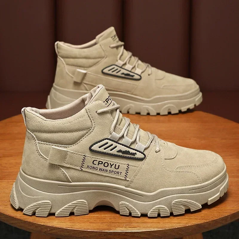 발목 부츠 남성 신발 봄 하이탑 방수 미끄럼 방지 작업 - Men'S Shoes Increase Height 리뷰 및 가격