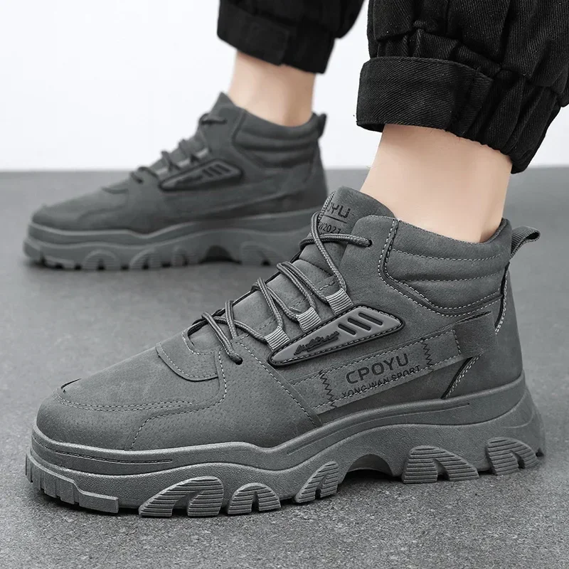 발목 부츠 남성 신발 봄 하이탑 방수 미끄럼 방지 작업 - Men'S Shoes Increase Height 리뷰 및 가격