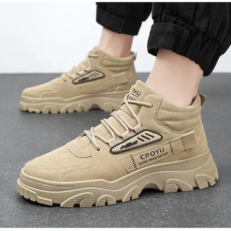 발목 부츠 남성 신발 봄 하이탑 방수 미끄럼 방지 작업 - Men'S Shoes Increase Height 리뷰 및 가격