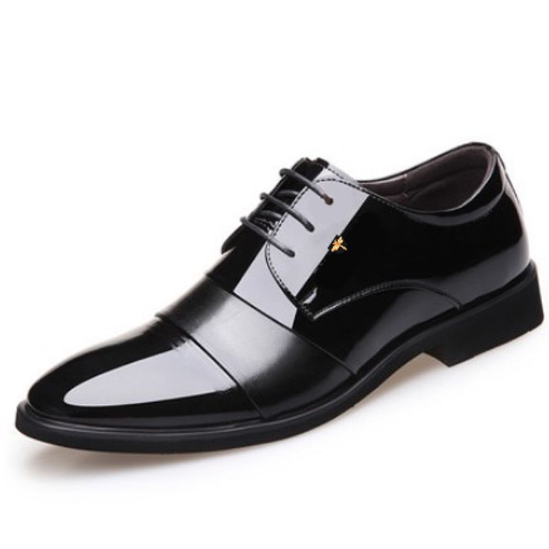 남성용 라운드 토 청소년 가죽 비즈니스 정장 구두 학생 - Men Shoes Formal 리뷰 및 가격