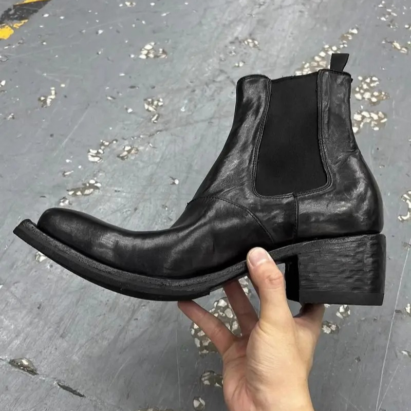 고품질 남성용 디자이너 하이탑 키높이 포인티드 토드 첼 - Men'S Shoes Temu 리뷰 및 가격