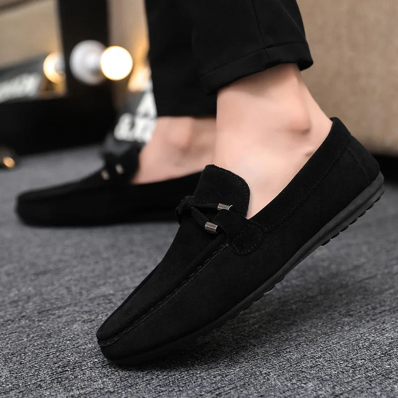 남성 캐주얼 신발 패션 남성 신발 수제 스웨이드 가죽  - Men'S Shoes Temu 리뷰 및 가격