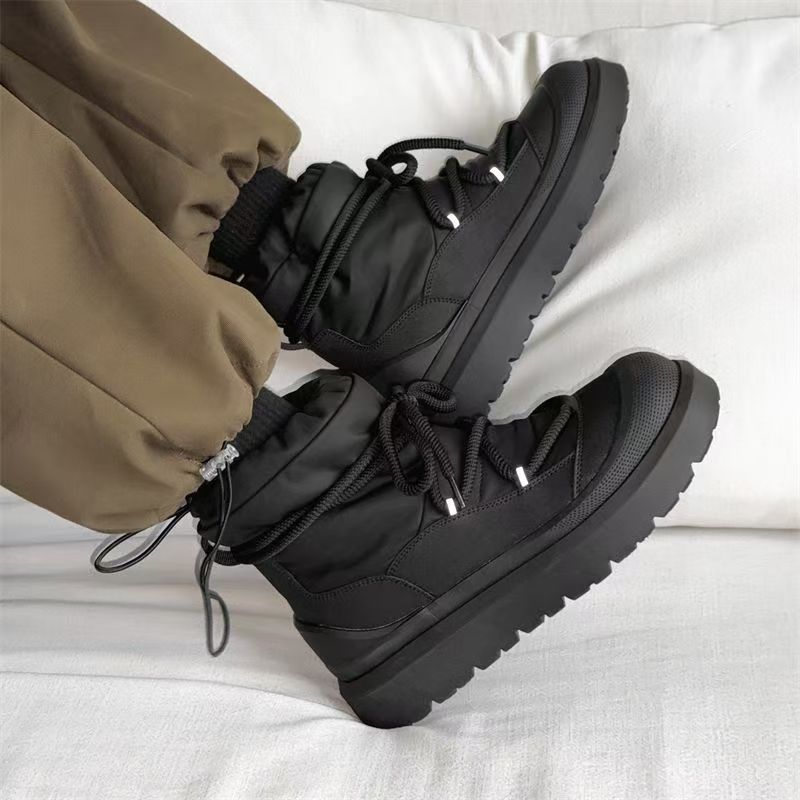 디자이너 신상 남성용 스노우 부츠 겨울용 하이탑 앵클  - Men'S Shoes Temu 리뷰 및 가격