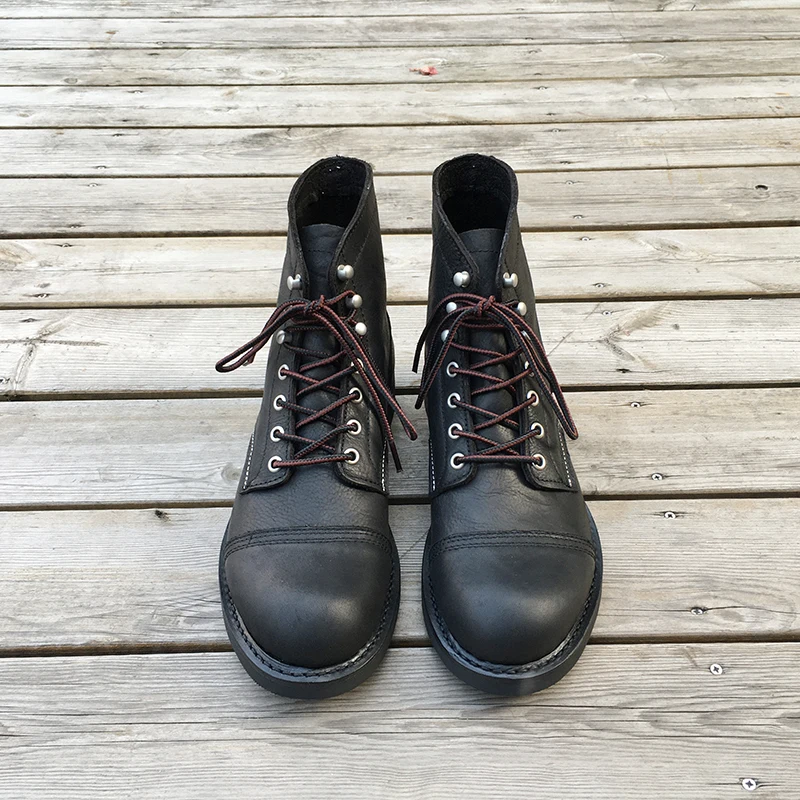 새로운 남성 신발 명품 브랜드 빈티지 남성 부츠 소가죽 - Men Shoes Formal 리뷰 및 가격