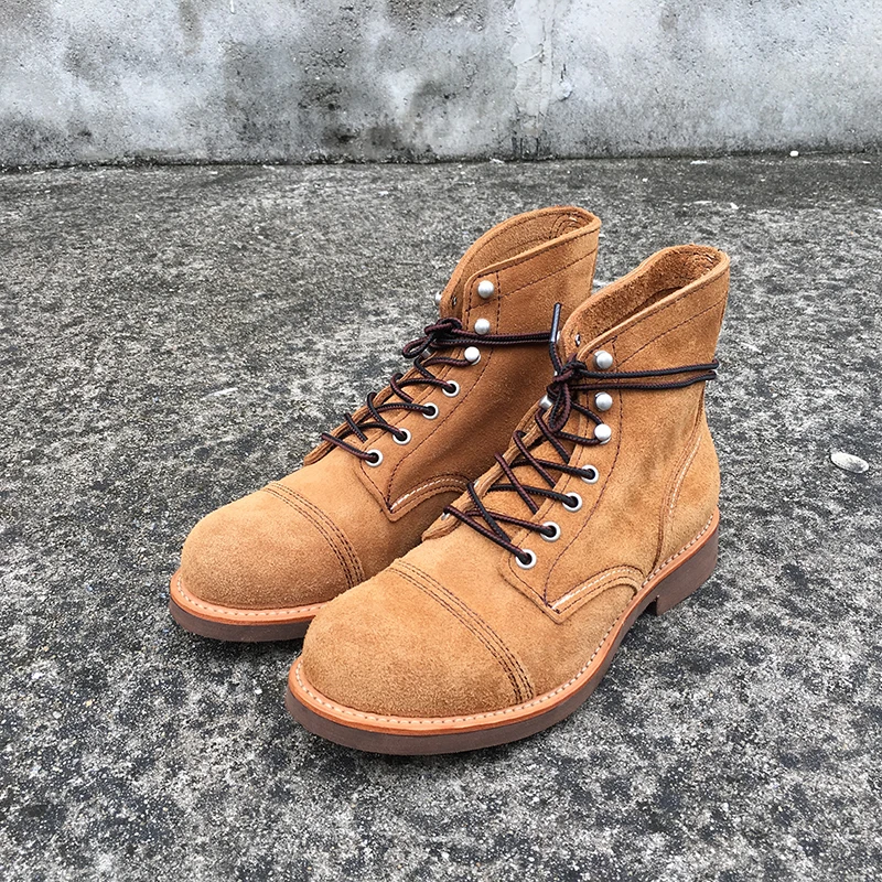 새로운 남성 신발 명품 브랜드 빈티지 남성 부츠 소가죽 - Men Shoes Formal 리뷰 및 가격