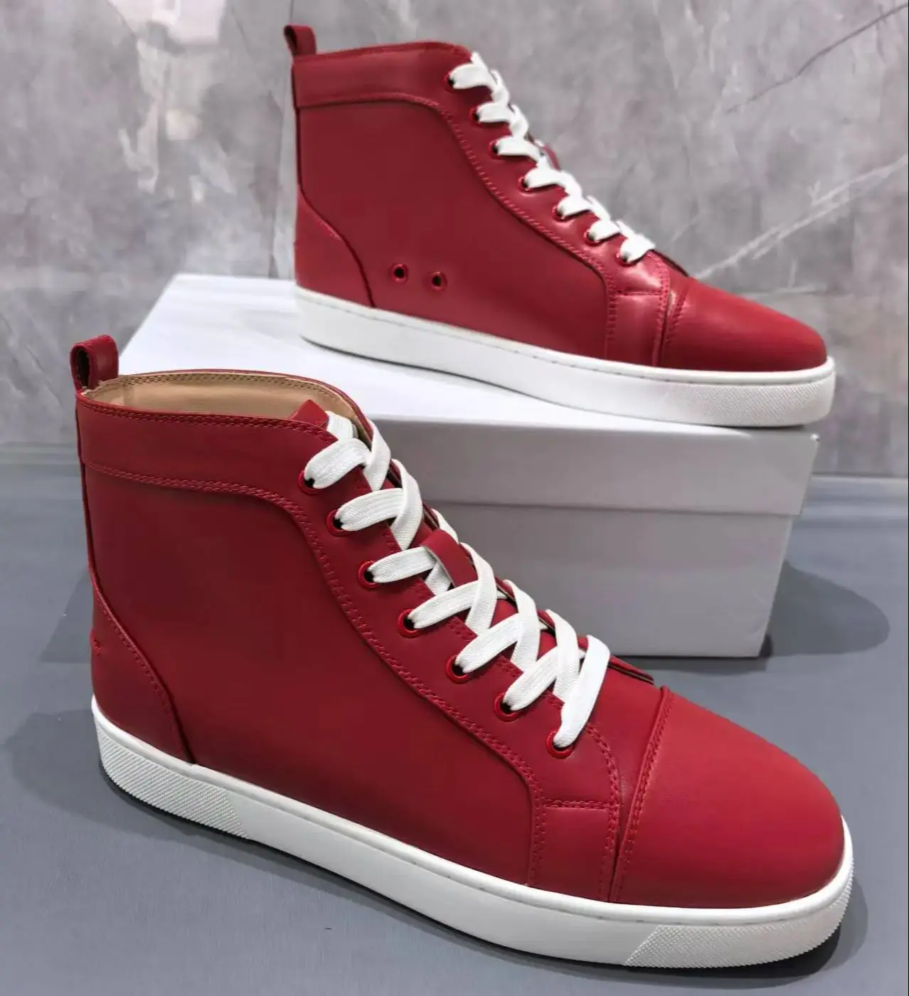 하이탑 스니커즈 남성 플랫 솔 자파티야스 디자이너 남성 - Men Shoes White Colour 리뷰 및 가격