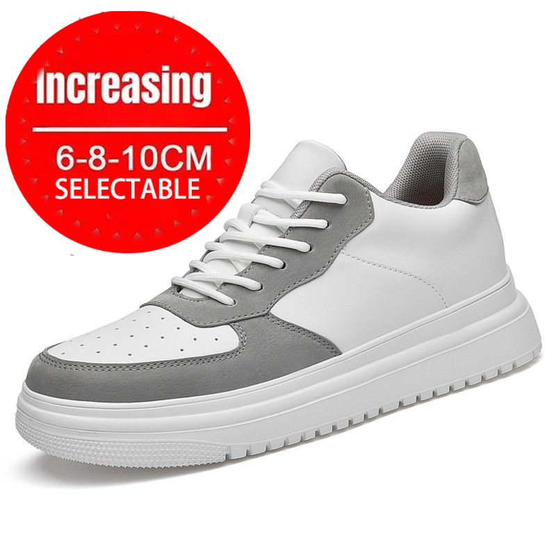 운동화 남자 엘리베이터 신발 높이 증가 신발 6-10c - Men Shoes White Colour 리뷰 및 가격