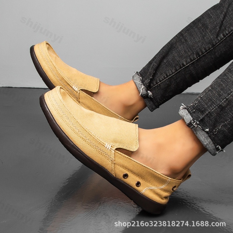 2025년 가을 남성 캔버스 캐주얼 신발 통기성 좋은  - Men Shoes Loafers 리뷰 및 가격