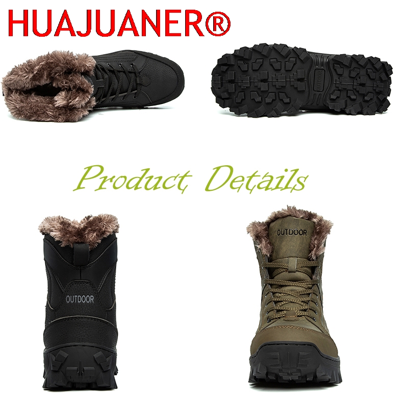 남성 겨울 스노우 부츠 플랫폼 플러시 편안한 발목 부츠 - Hiking Boot Waterproof 리뷰 및 가격