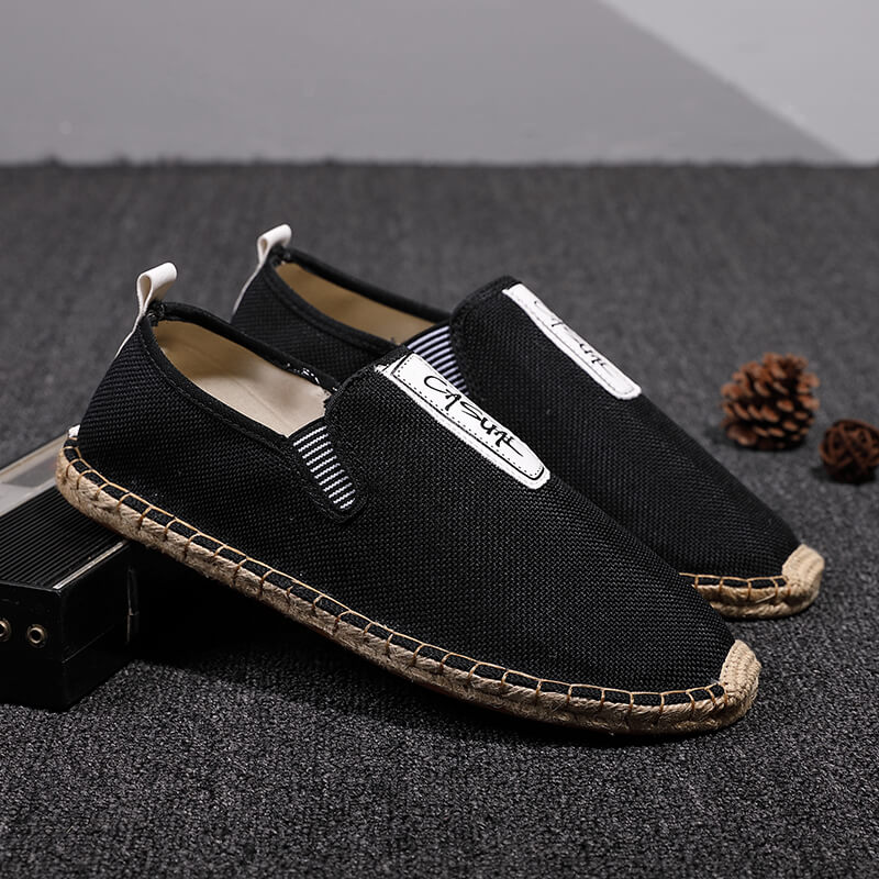 린넨 남성 캐주얼 슈즈 로퍼 남성 플랫 슈즈 위빙 피셔 - Men Shoes Loafers 리뷰 및 가격