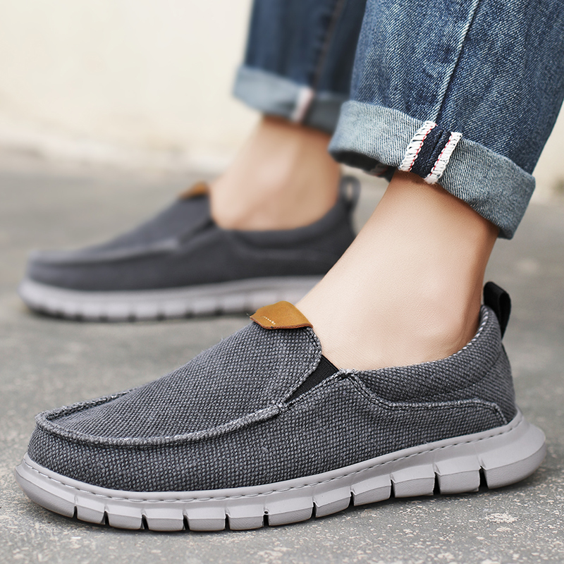 여름 통기성 운동화 남성 캔버스 신발 슬립 온 로퍼 남 - Men Shoes Loafers 리뷰 및 가격
